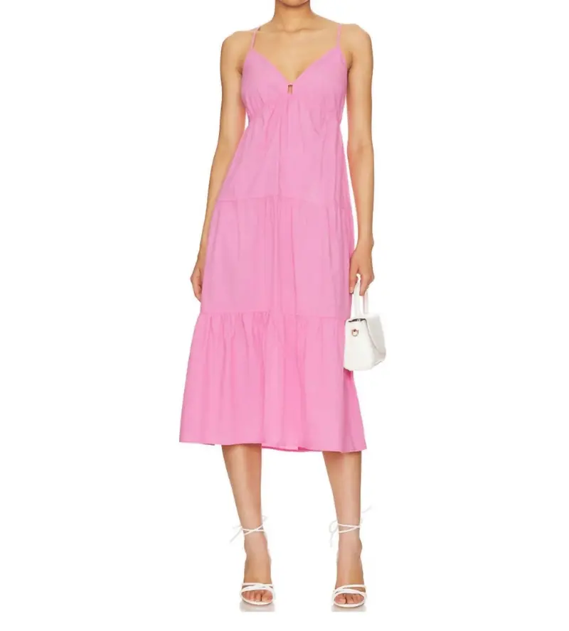Avril Dress In Hot Pink 1