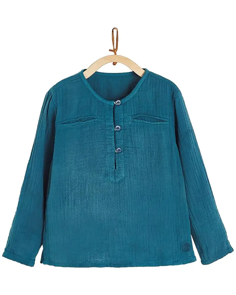 Babycottons Paradise Mandarin Collar Shirt 1