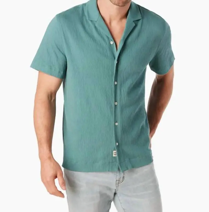 Babylon Camp Shirt In Sea Green 1
