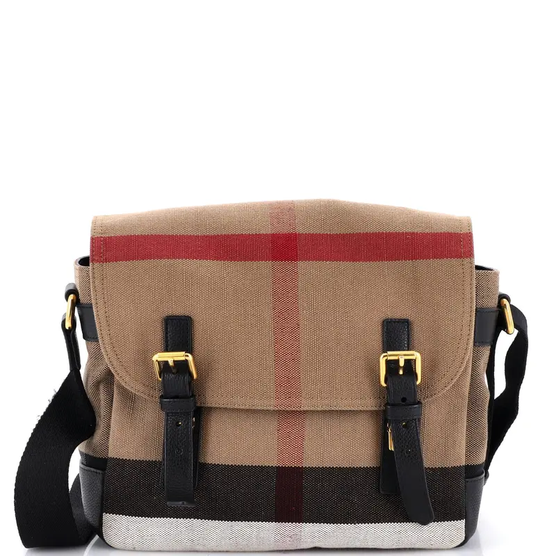 Baildon Messenger Bag House Check Canvas Medium 1