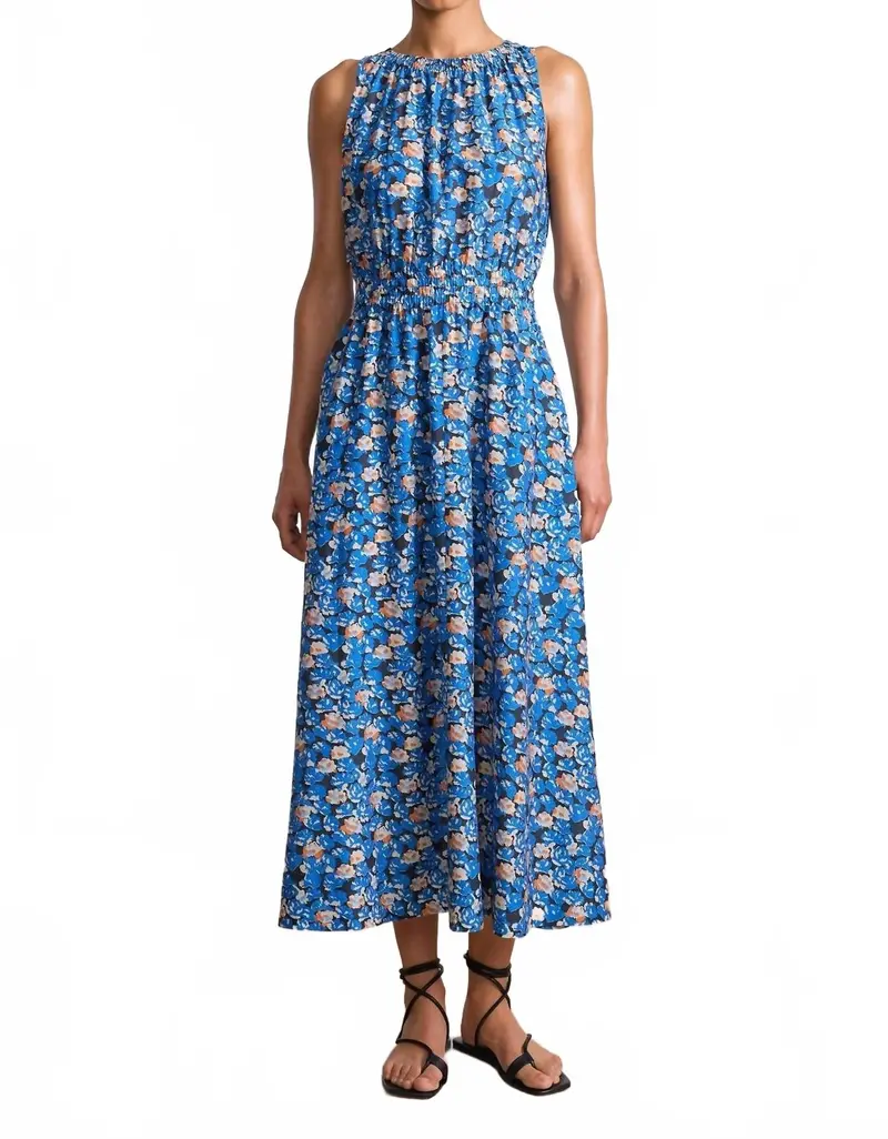 Bali Tank Dress In Florette Blue 1