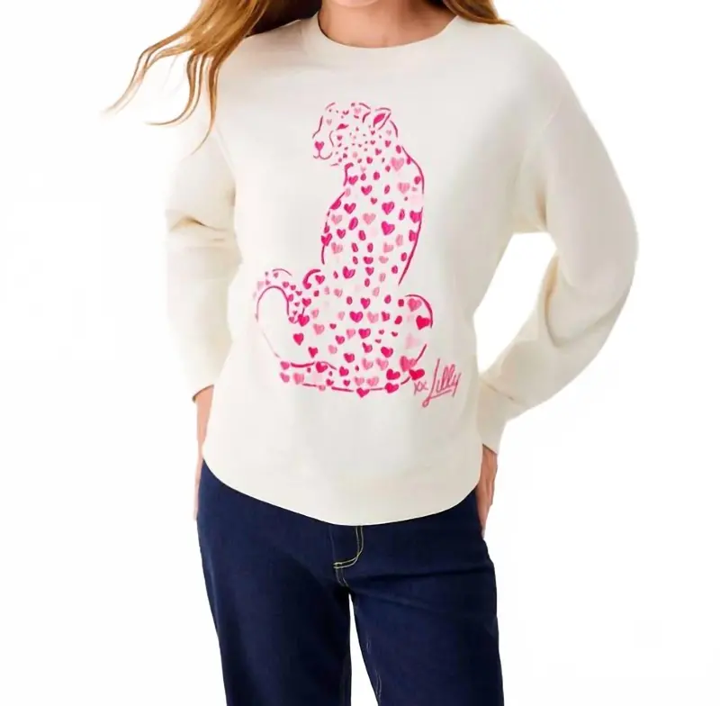 Ballad Long Sleeve Sweatshirt In Coconut 1