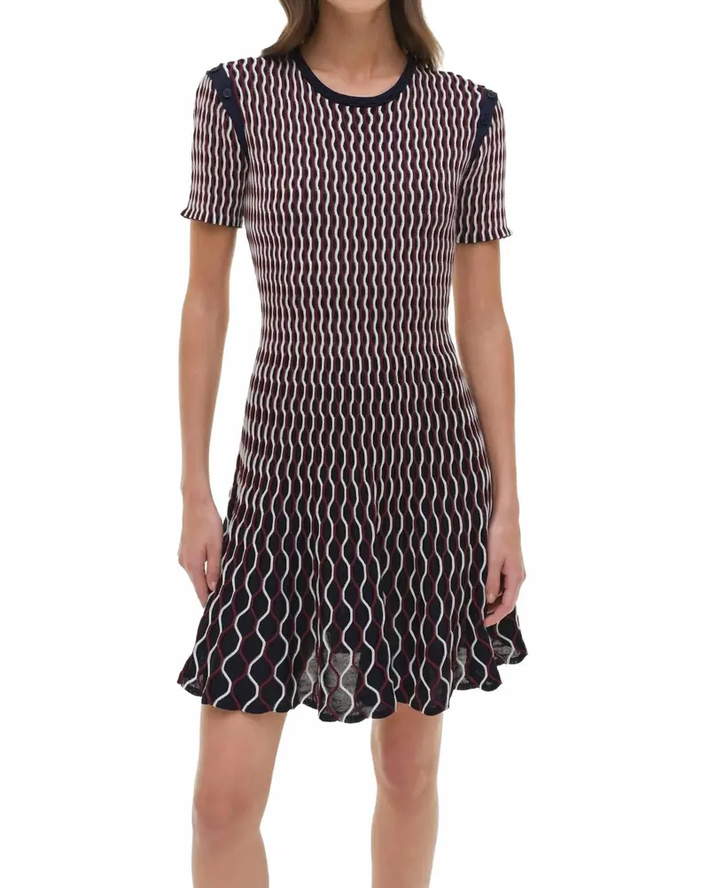 Baylor Dress In Cranberry 1