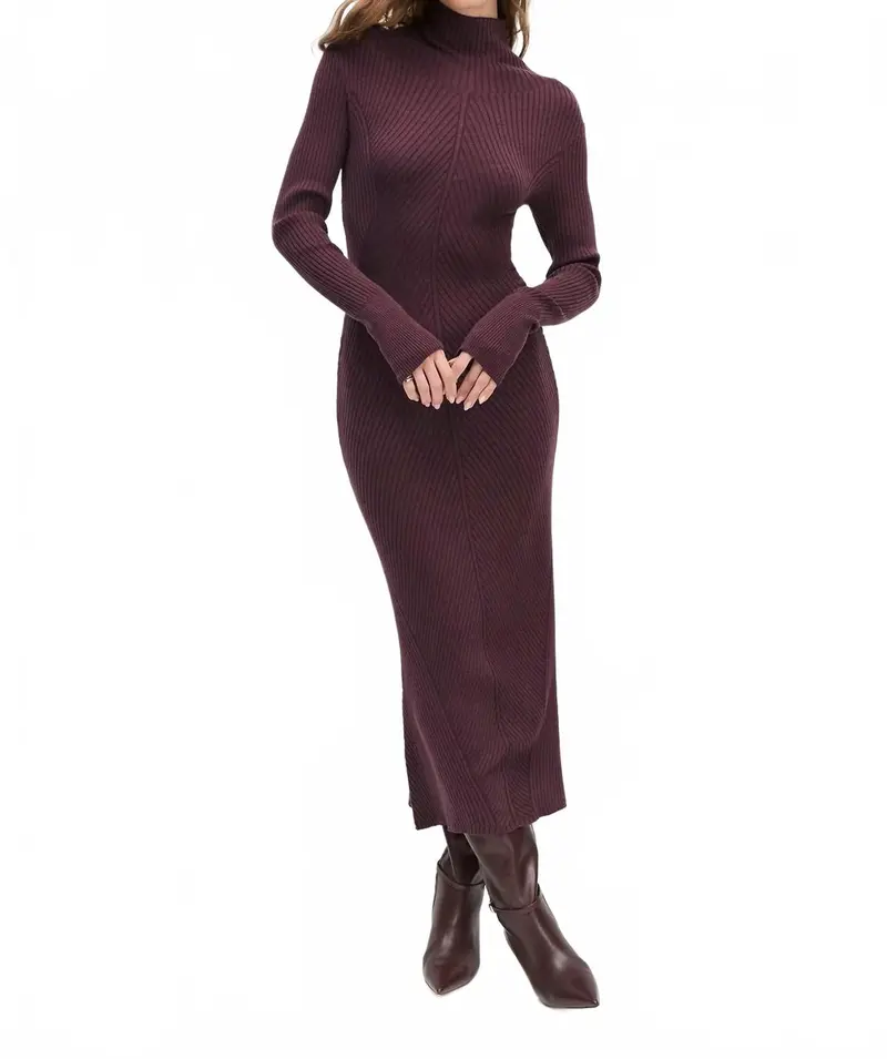 Be Your Girl Dress In Burgundy Dahlia 1