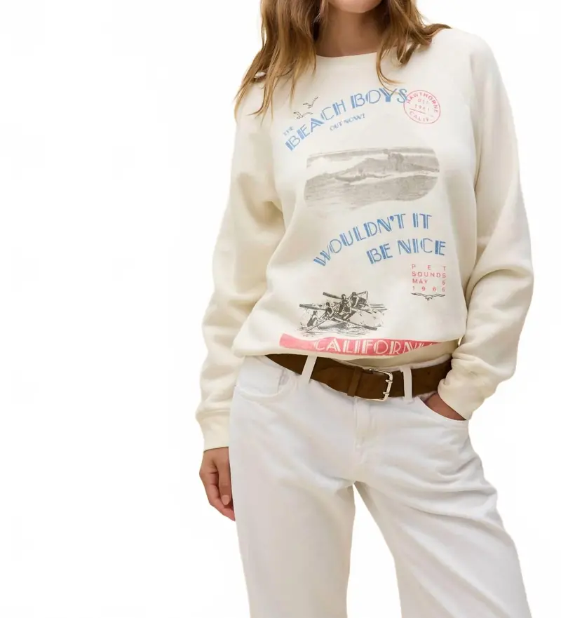Beach Boys Wouldn’T It Be Nice Sweatshirt In White 1