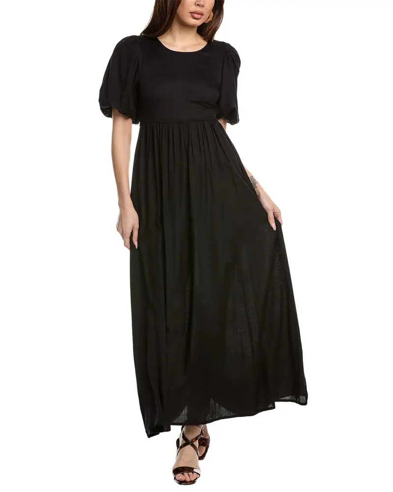 Beach Riot Weston Linen-Blend Maxi Dress 1