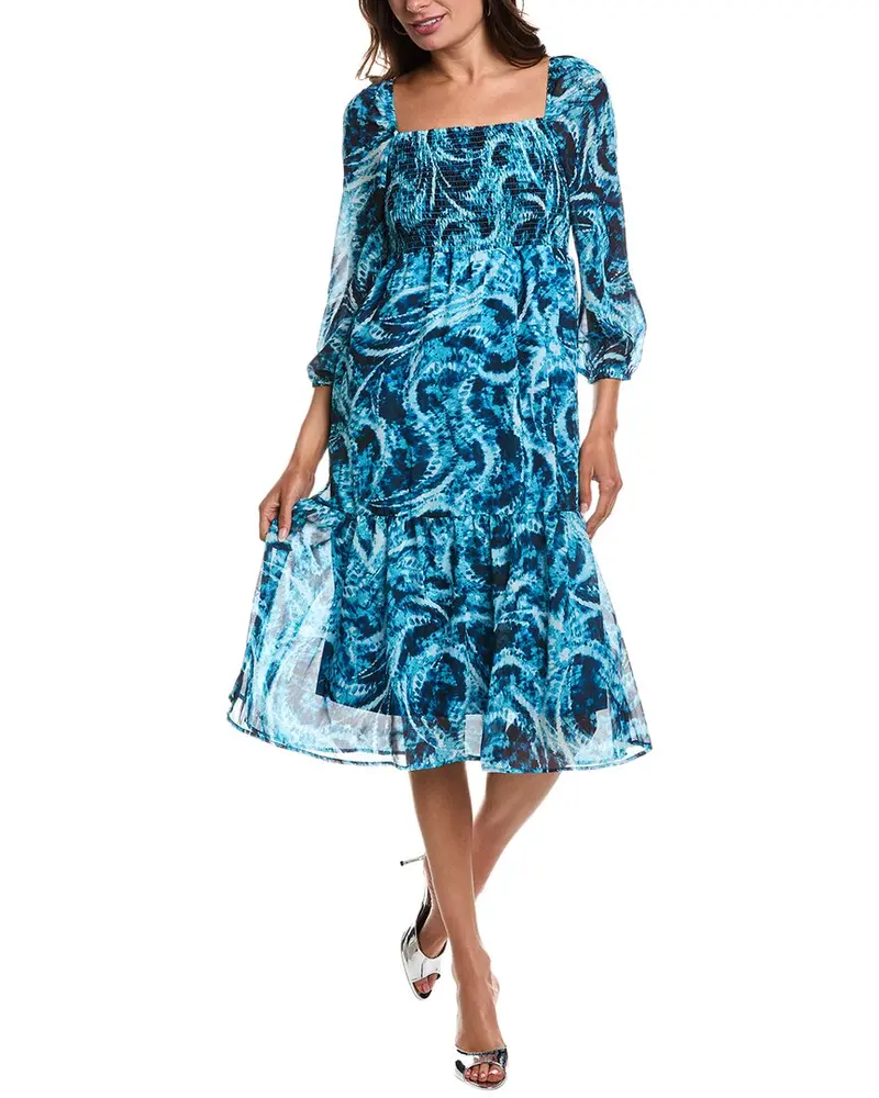 Bebe Long Sleeve Midi Dress 1