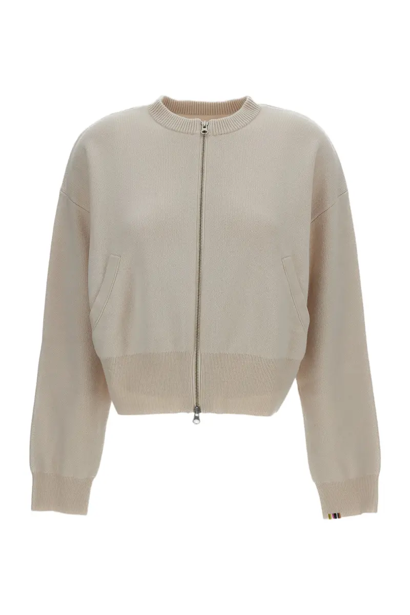 Beige N.478 Xtra Fun Cashmere Zip Cardigan 1