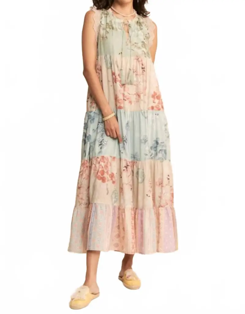 Better Believe Maxi Dress In Sage Multi 1