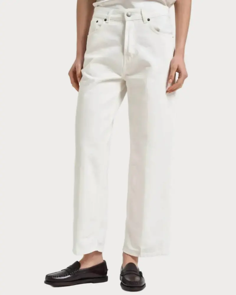 Betty Bull Jeans In Off White 1