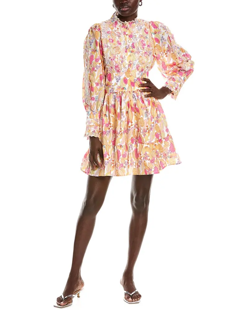 Beulah Eyelet Mini Dress 1