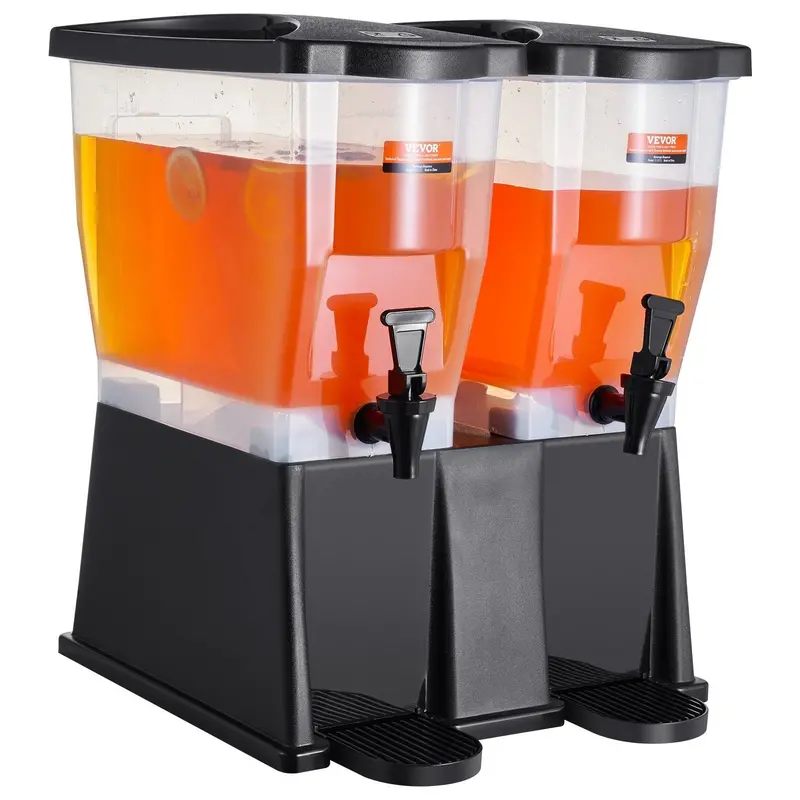 Beverage Dispenser, 3 Gallon X 2 Drink Dispensers For Parties, Plastic Juice Dispenser With Stand Spigot Lid, Iced Tea Lemonade Juice Water Dispenser, For Restaurants, Hotels, Parties 1