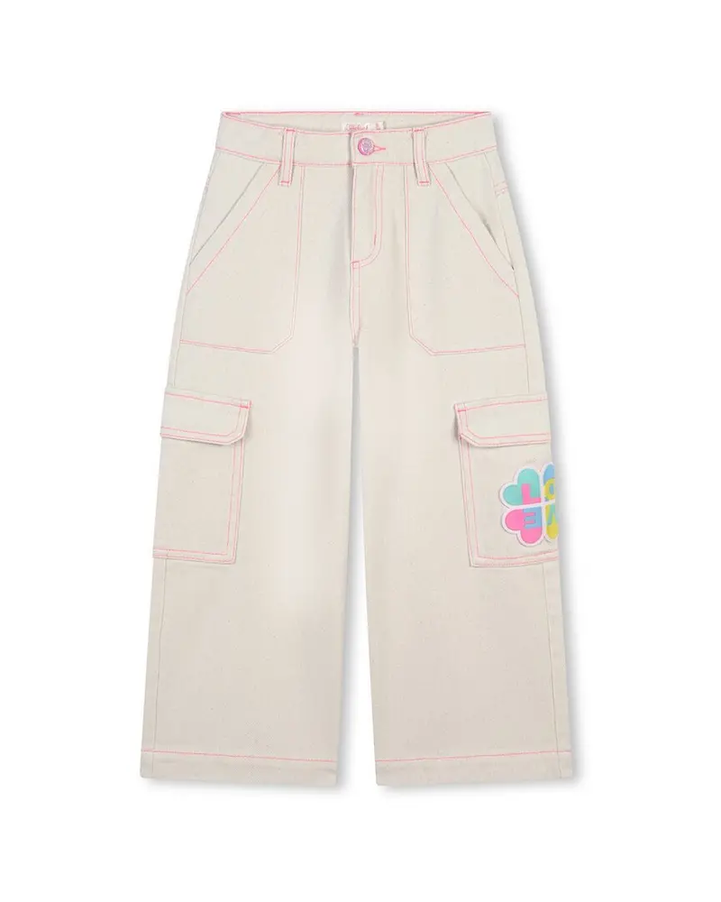 Billieblush Floral Denim Cargo Pant 1