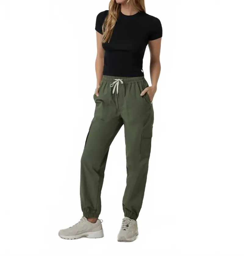 Birch Jogger In Army Green 1