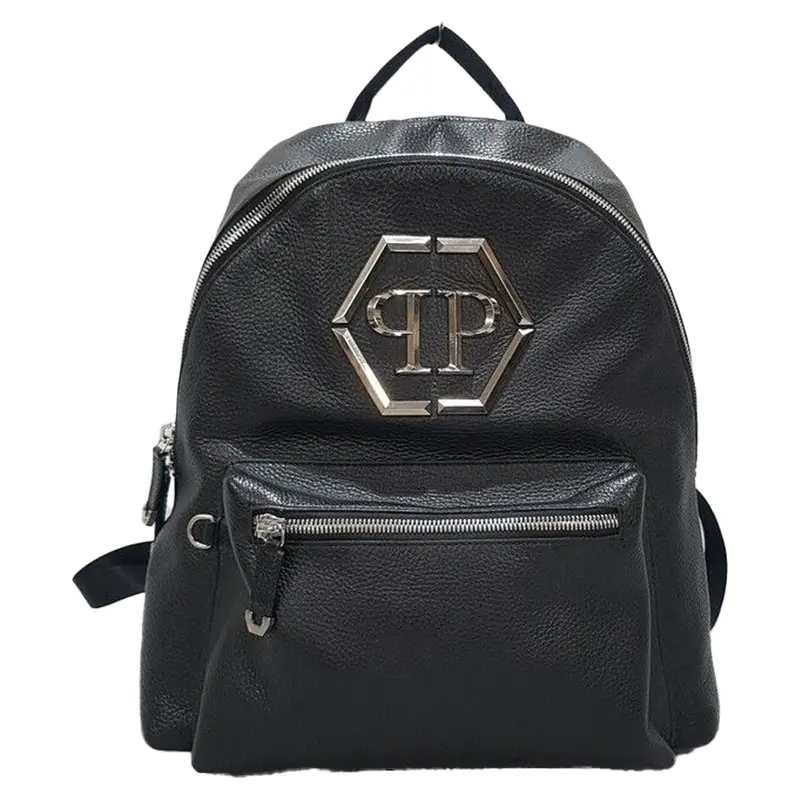 Black Leather Backpack 1