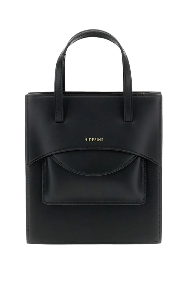 Black Pocket M Leather Bag 1