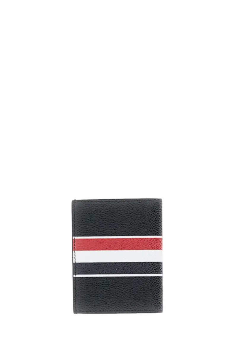 Black Rwb Stripe Leather Card Holder 2