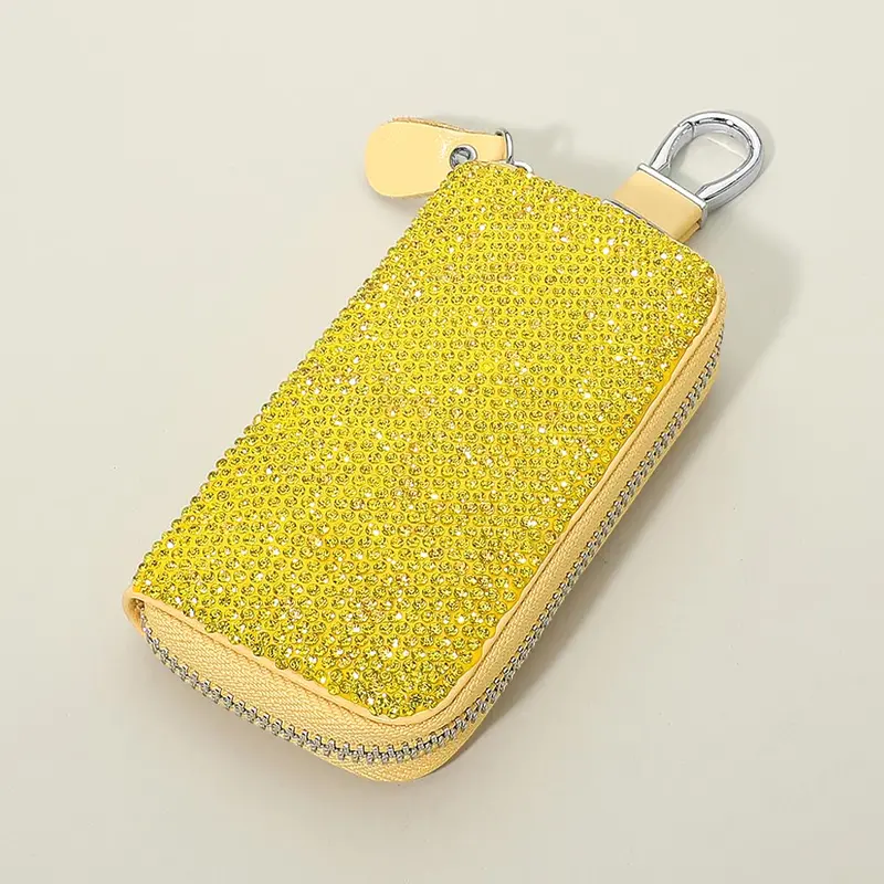Bling Faux Leather Key Wallet 1