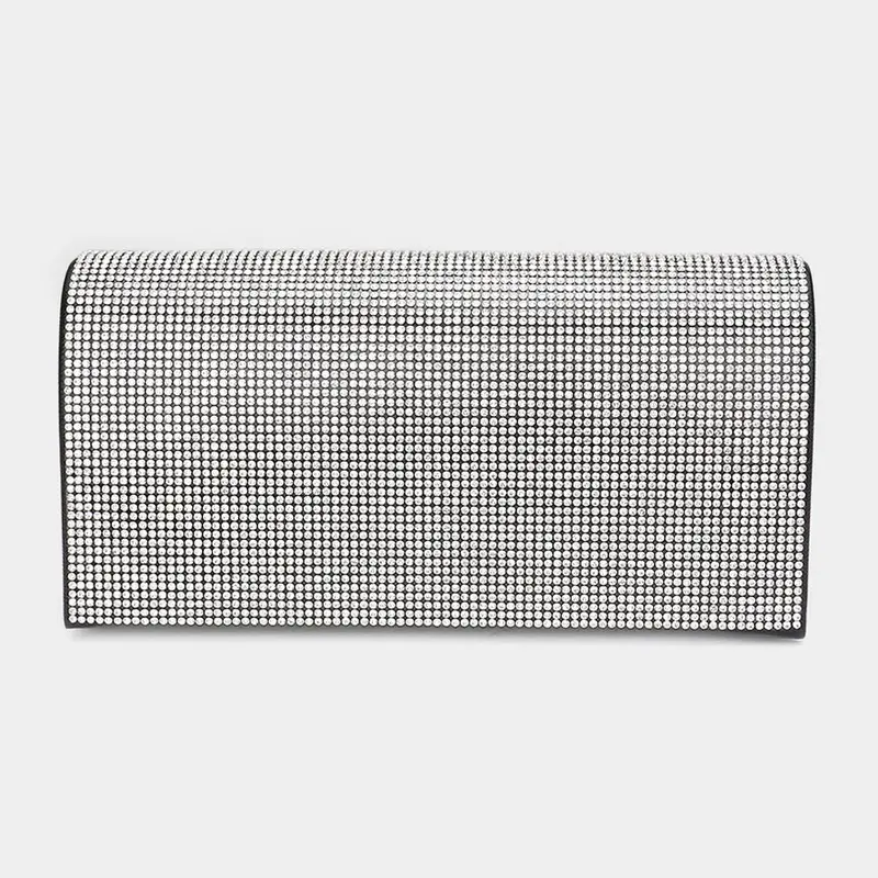 Bling Solid Evening Clutch Crossbody Bag 1