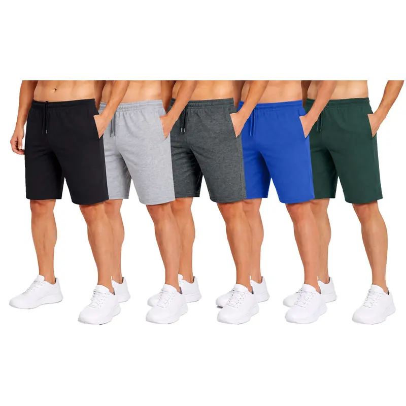 Blue Ice  Men' Cotton Blend Lounge Shorts- 5 Pack 1