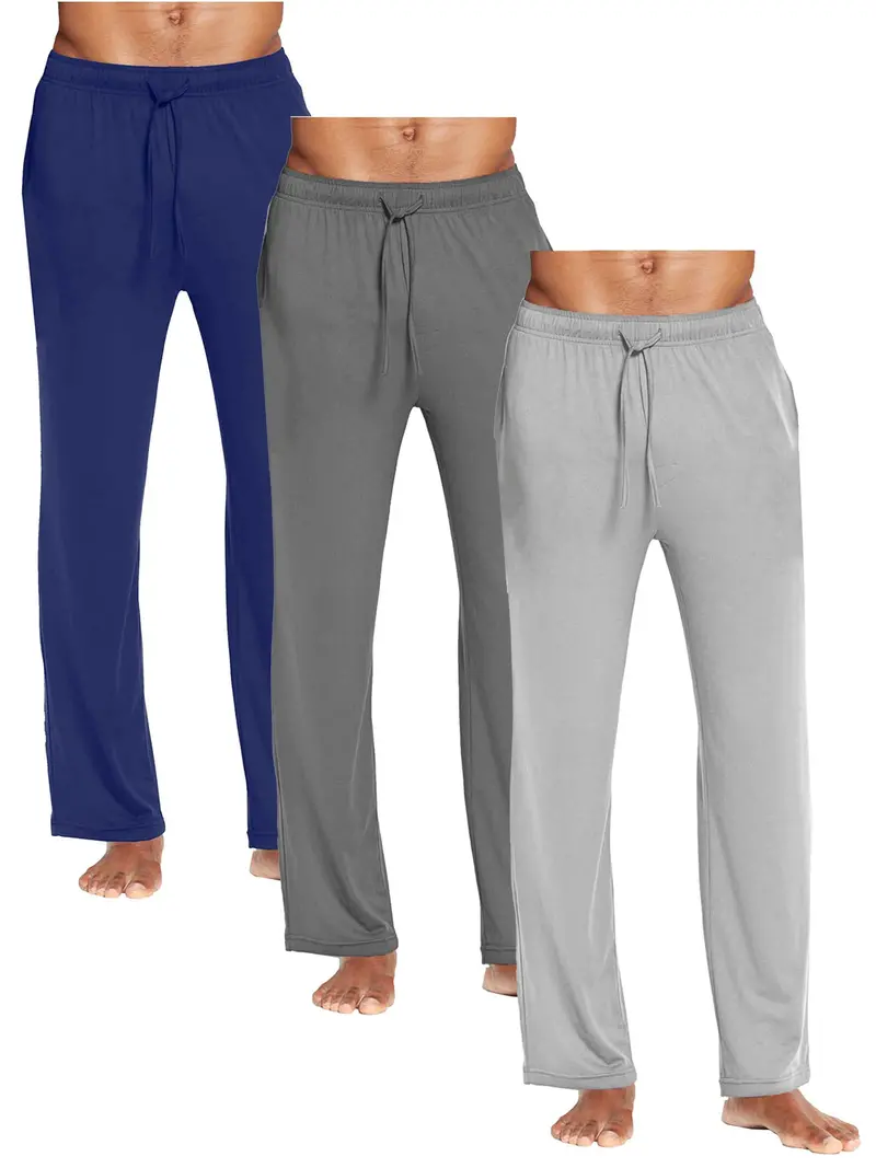 Blue Ice Men's  Modern  Fit Classic Lounge Pants-3 Pack 1
