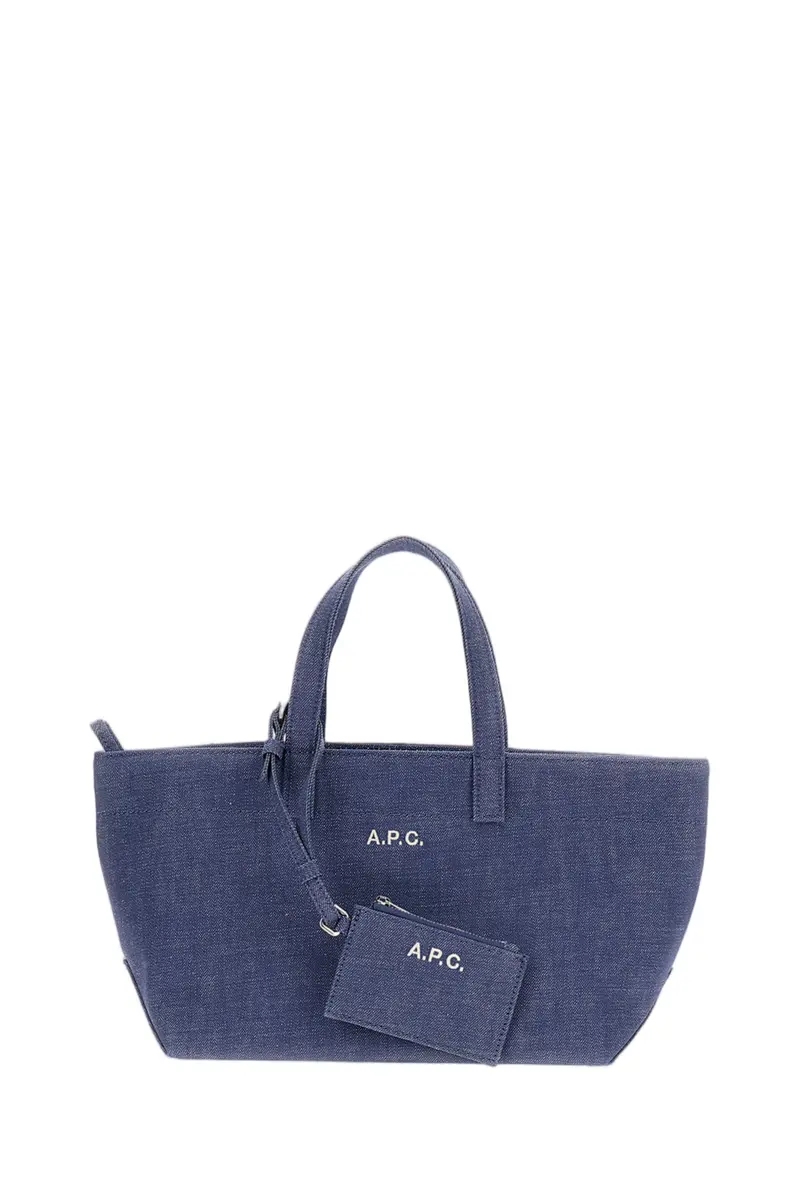 Blue Le Drummer Toile Small Tote Bag 1