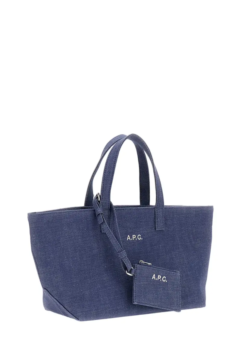 Blue Le Drummer Toile Small Tote Bag 2
