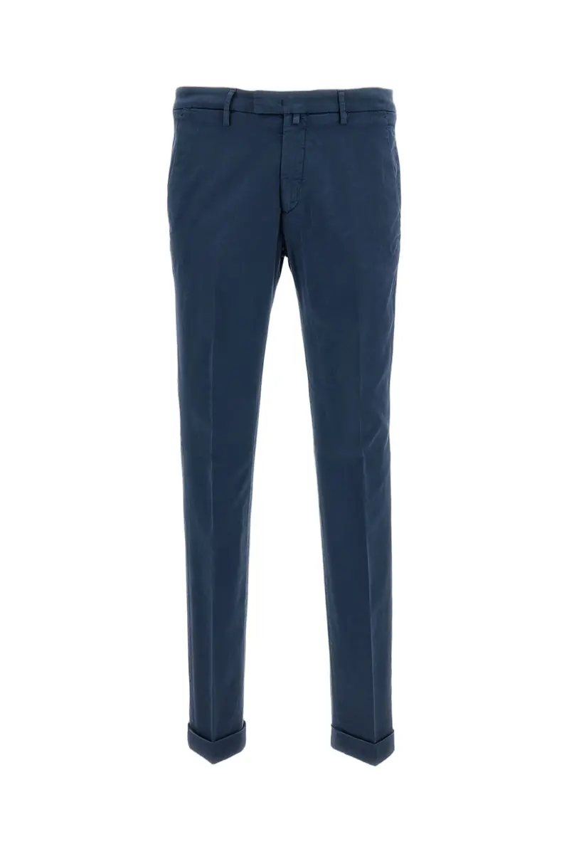 Blue Slim Chino Trousers 1