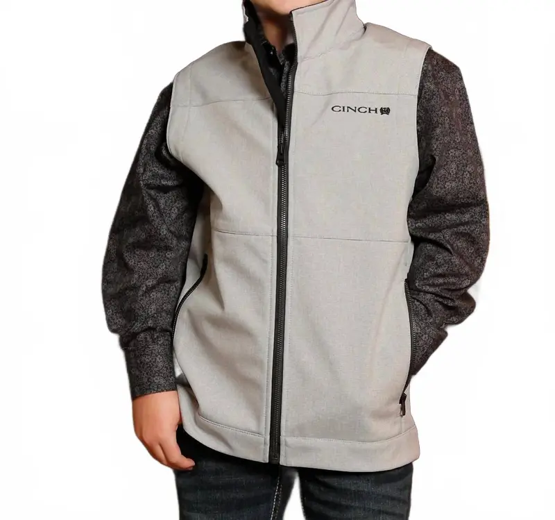 Bonded Vest In Grey 1
