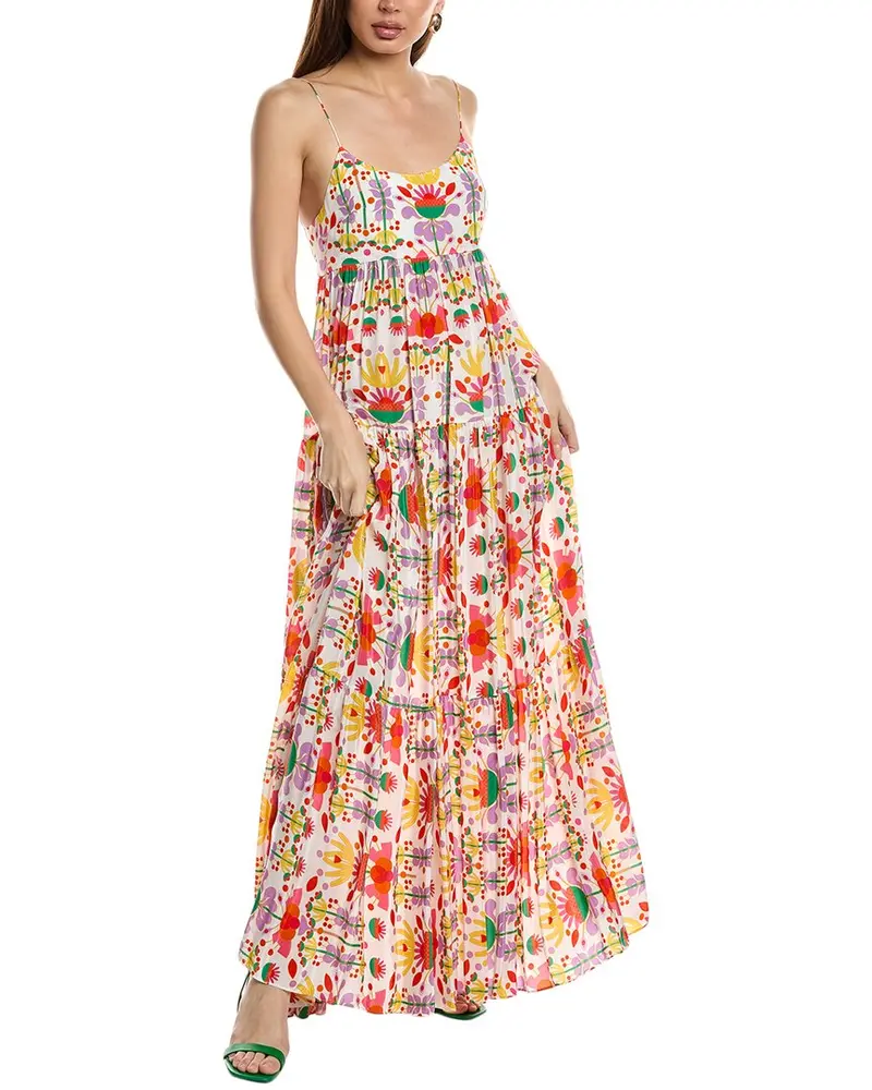Borgo De Nor Merle Crepe Maxi Dress 1