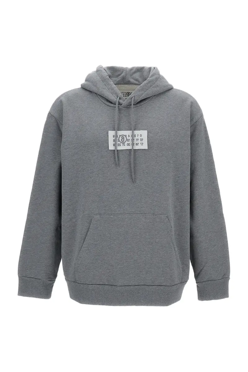 Boxy Fit Cotton Hoodie With Drawstring Hood And Kangaroo Pockets 1