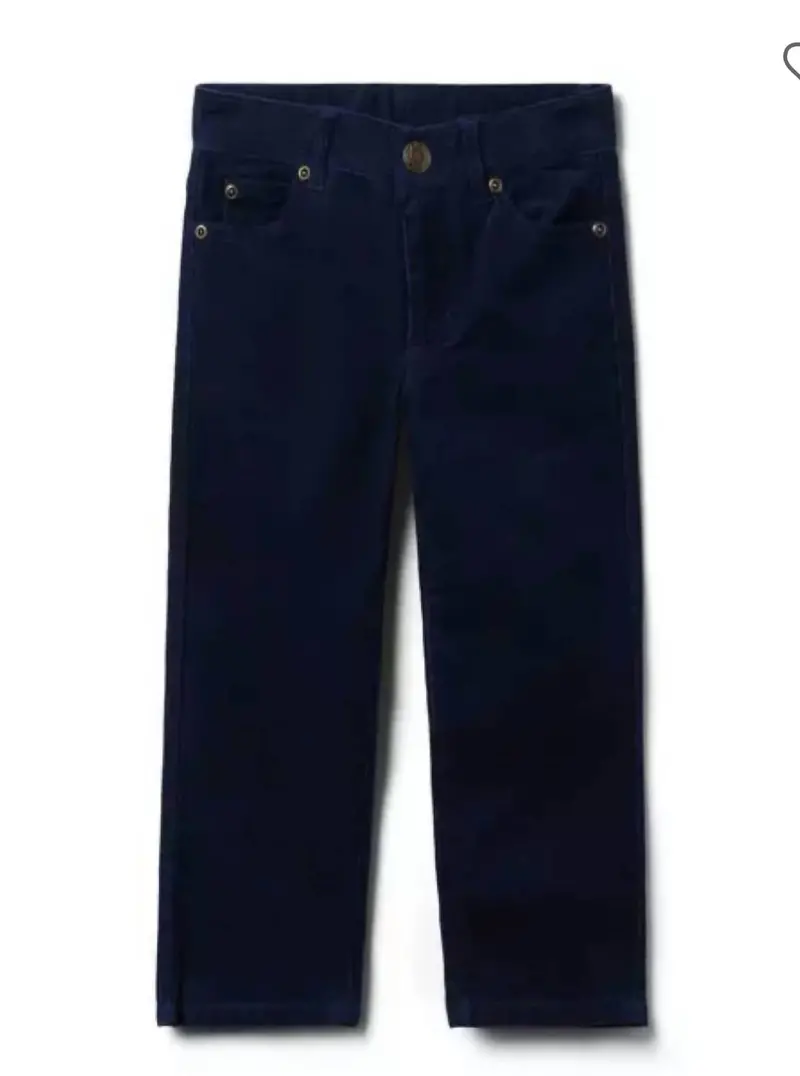 Boys' Corduroy Pants In Navy 1