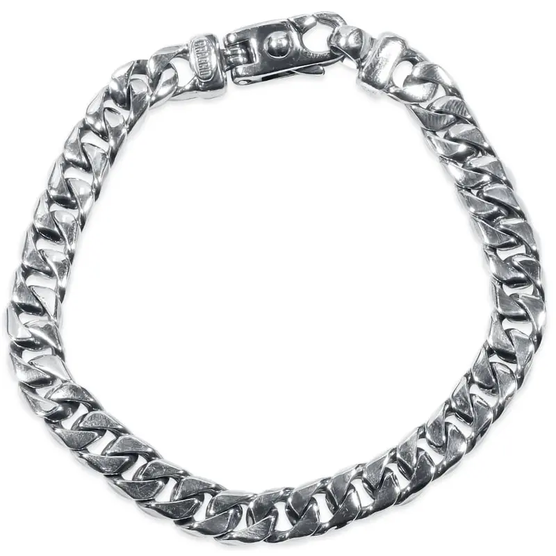 Braccio Men's 30 Gram Cuban Link Solid Silver Bracelet 8.5" Size: 8.5 1