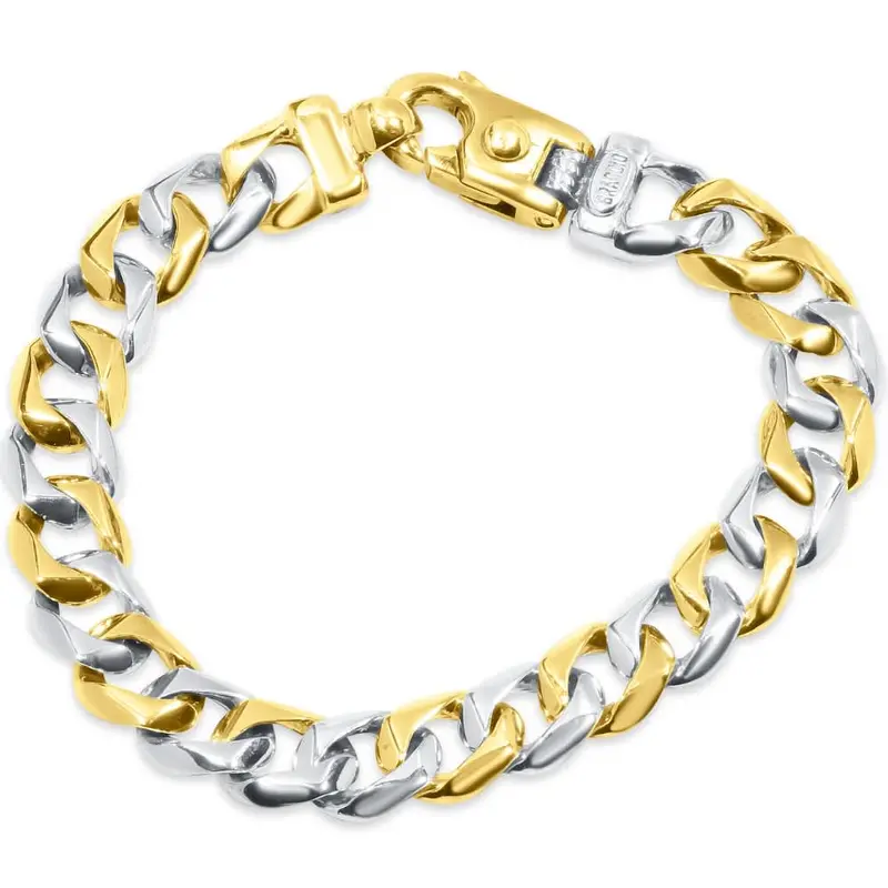 Braccio Men's 30 Gram Curb Link Solid Silver Bracelet 8.5" Size: 8.5 1