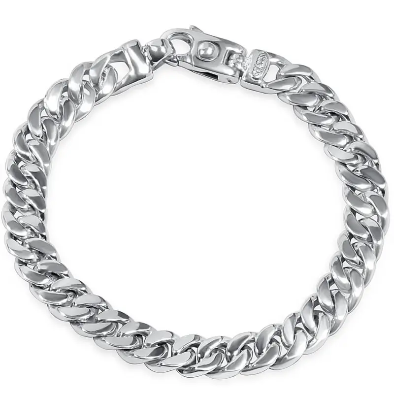 Braccio Men's 36 Gram Cuban Link Solid Silver Bracelet 8.5" Size: 8.5 1