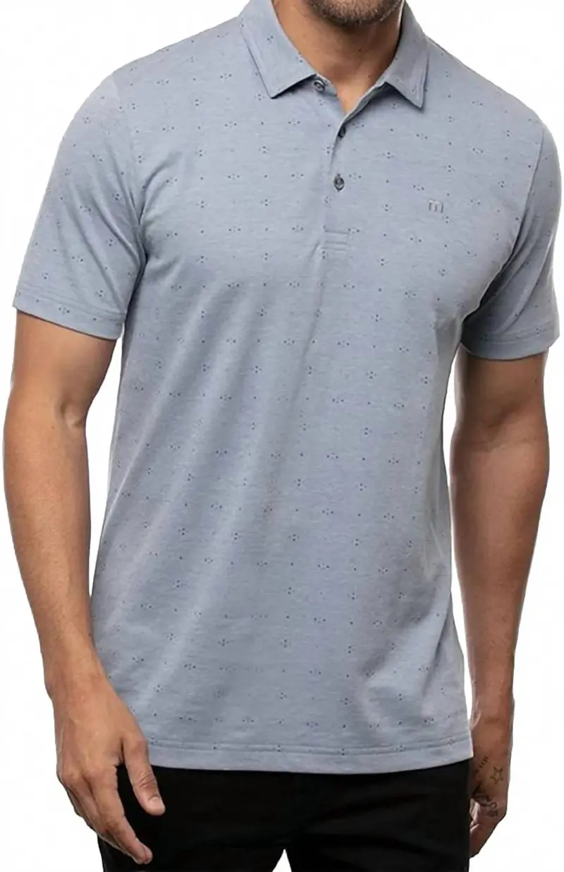 Brew Boys Polo Shirt In Heather Federal Blue 1