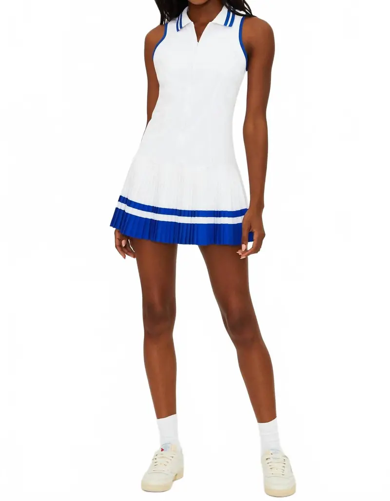 Bria Mini Dress In Riviera Azure White 1