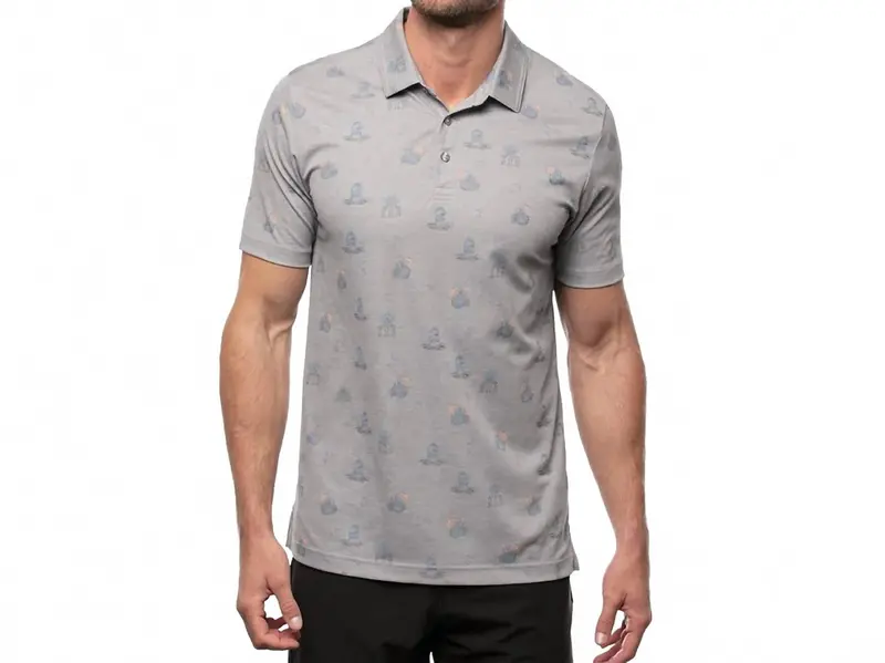 Bricktown Polo Shirt In Heather Quiet Shade 1