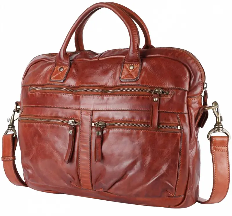 Briefcase Genuine Leather Western Bag In Brown 1