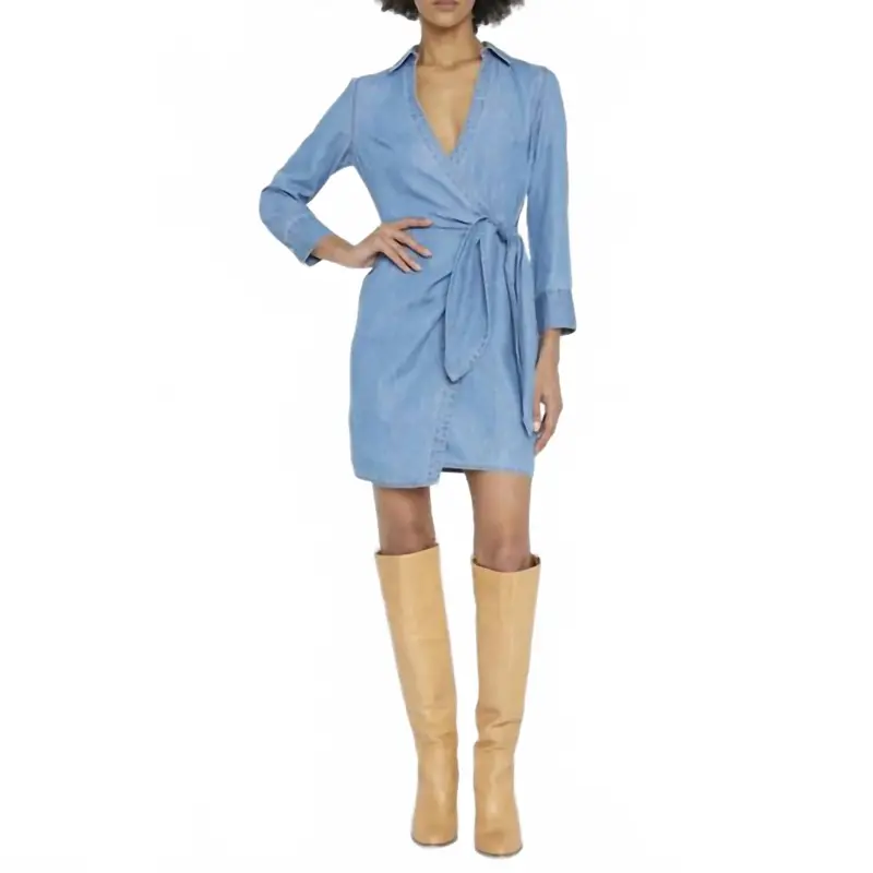 Briggs Denim Mini Dress In Iceberg 1