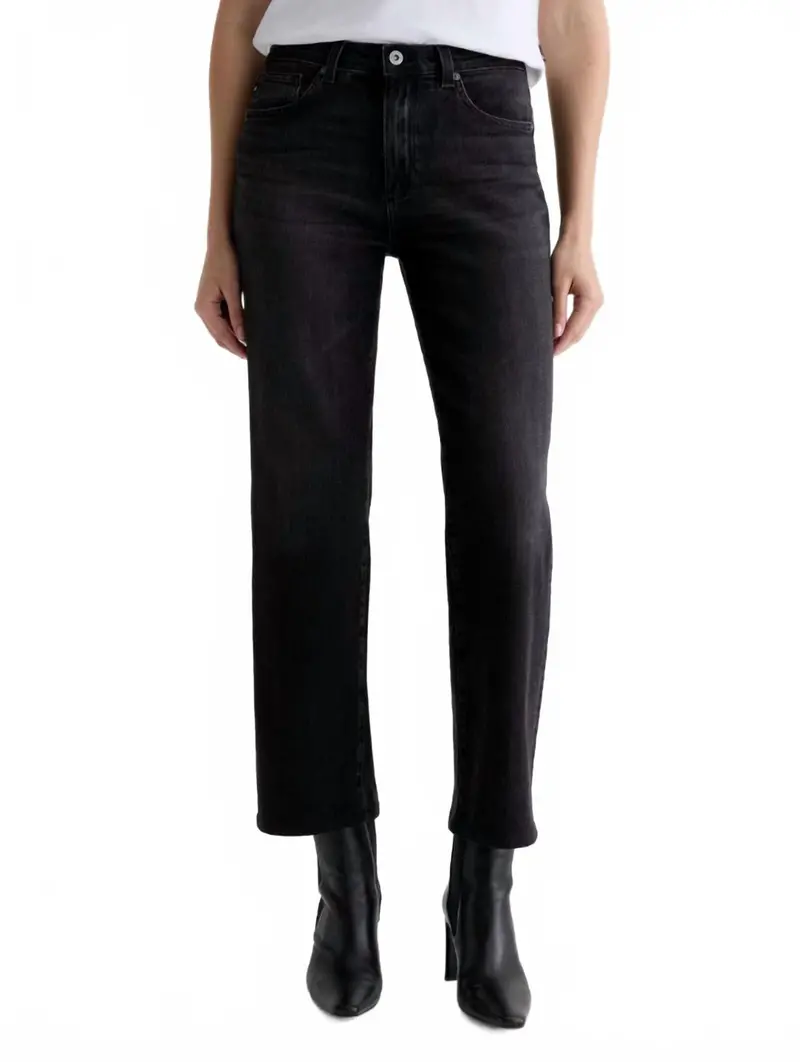 Brinley Mid-Rise Straight Leg Jeans In Nebula 1