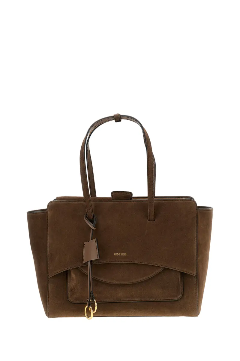 Brown Flap L Suede Crossbody Bag 1