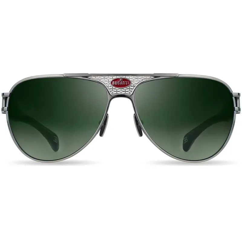 Bugatti Men's 42 Mm Silver Sunglasses 1