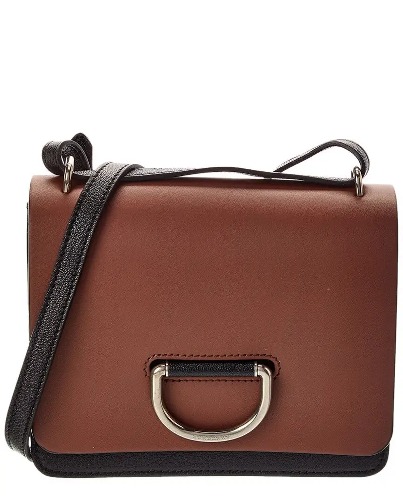 Burberry Small Leather D-Ring Shoulder Bag (Authentic Pre-Loved) 1