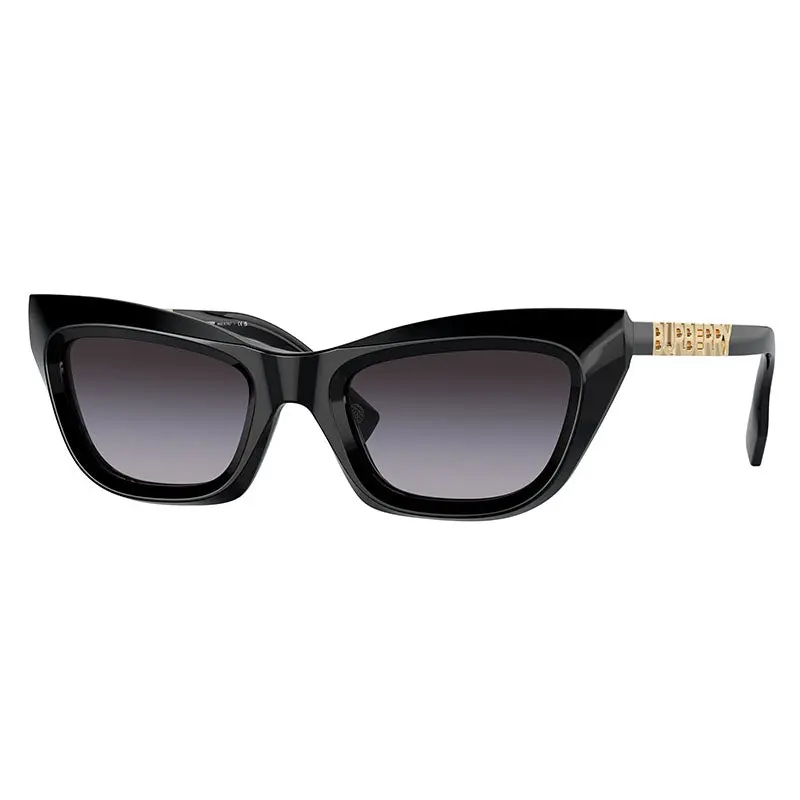 Burberry Sunglasses Cat Eye Full Rim, Black Frame And Grey Gradient Lens Be440930018g 1