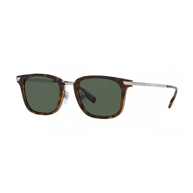 Burberry Sunglasses Square Full Rim, Dark Havana Frame And Dark Green Lens Be4395300271 1