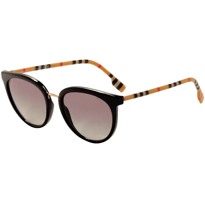 Burberry Women's 54 Mm Black Sunglasses 1