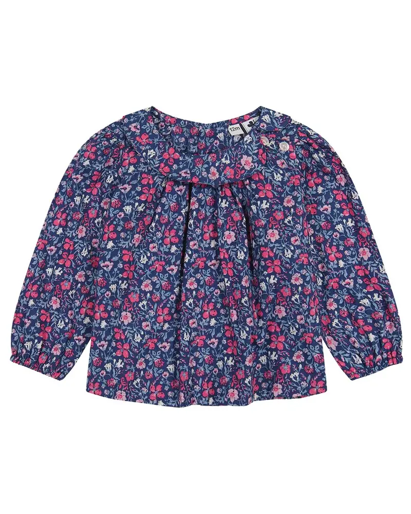 Busy Bees Sadie Side Peter Pan Collar Blouse 1