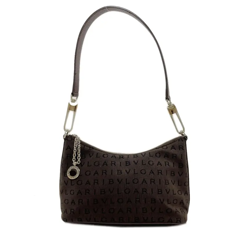 Bvlgari Logomania Canvas Shoulder Bag (Pre-Owned) 1