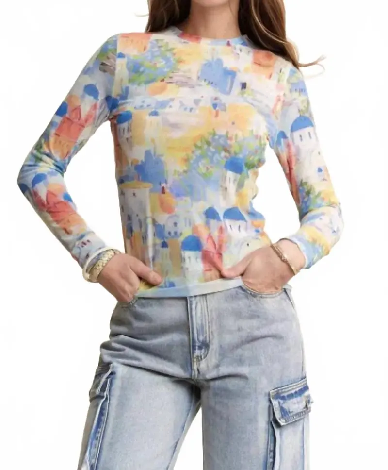 By Your Side Top In Cobalt 1